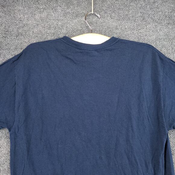 FedEx Employee T Shirt Womens Size M Blue Graphic Logo Spell Out - Picture 10 of 12